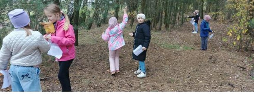 Lekcja przyrody w terenie.